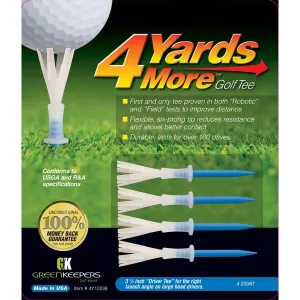 4YardsMore 3 1/4" Driver Blue Golf Tee (4ct)