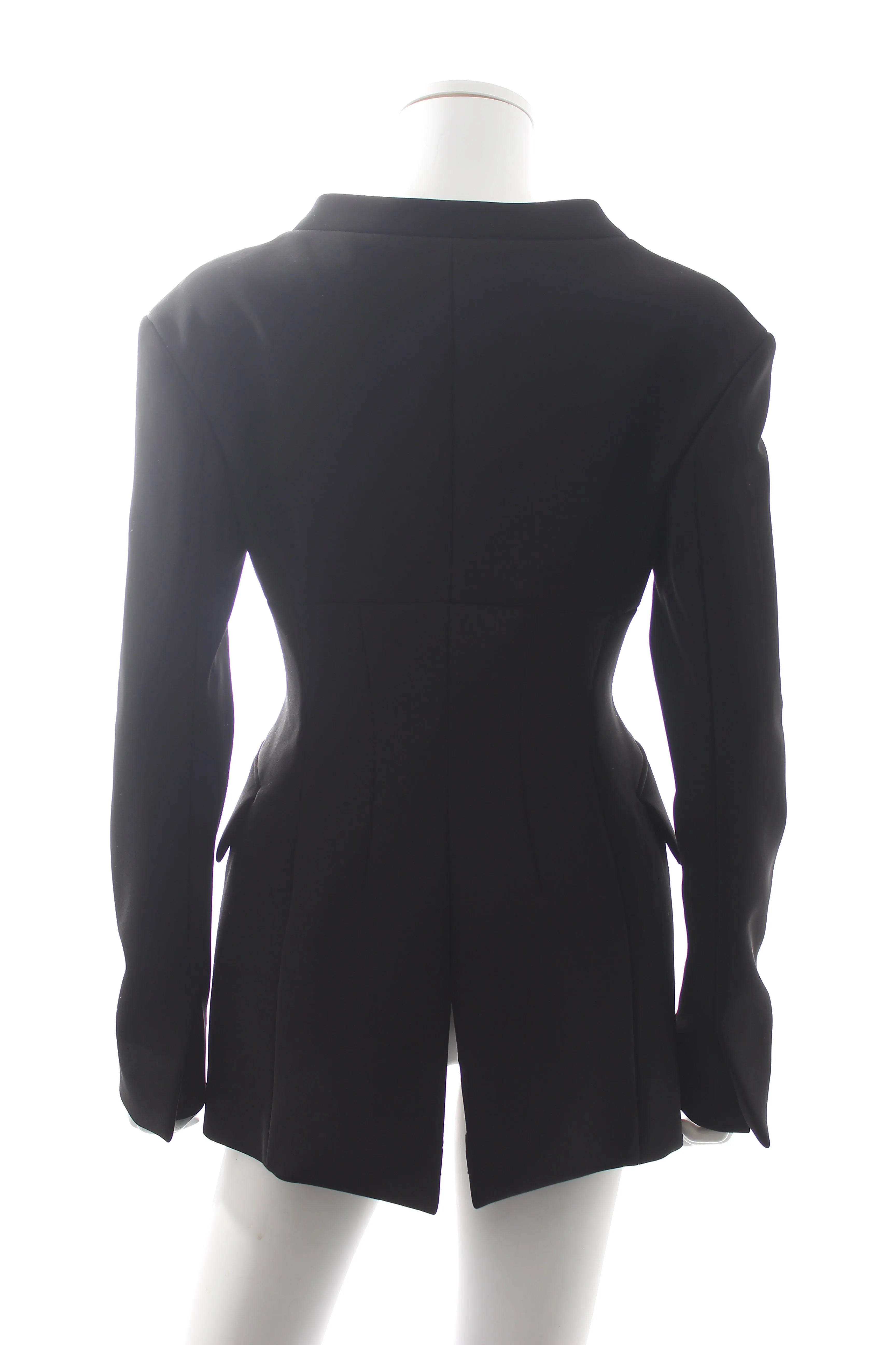 A.W.A.K.E. Mode Collarless Tailored Blazer