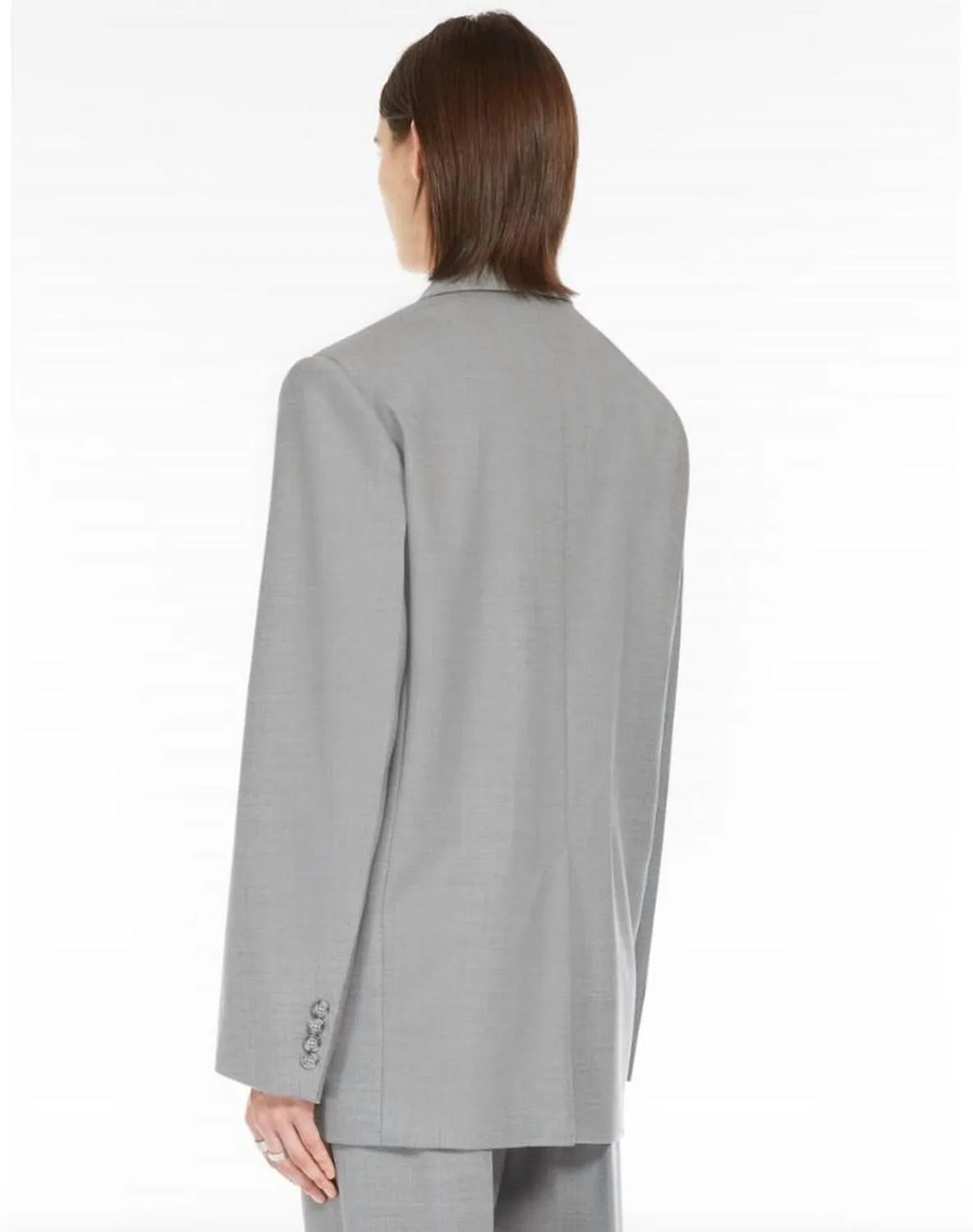 Baffo Oversized Blazer In Light Grey