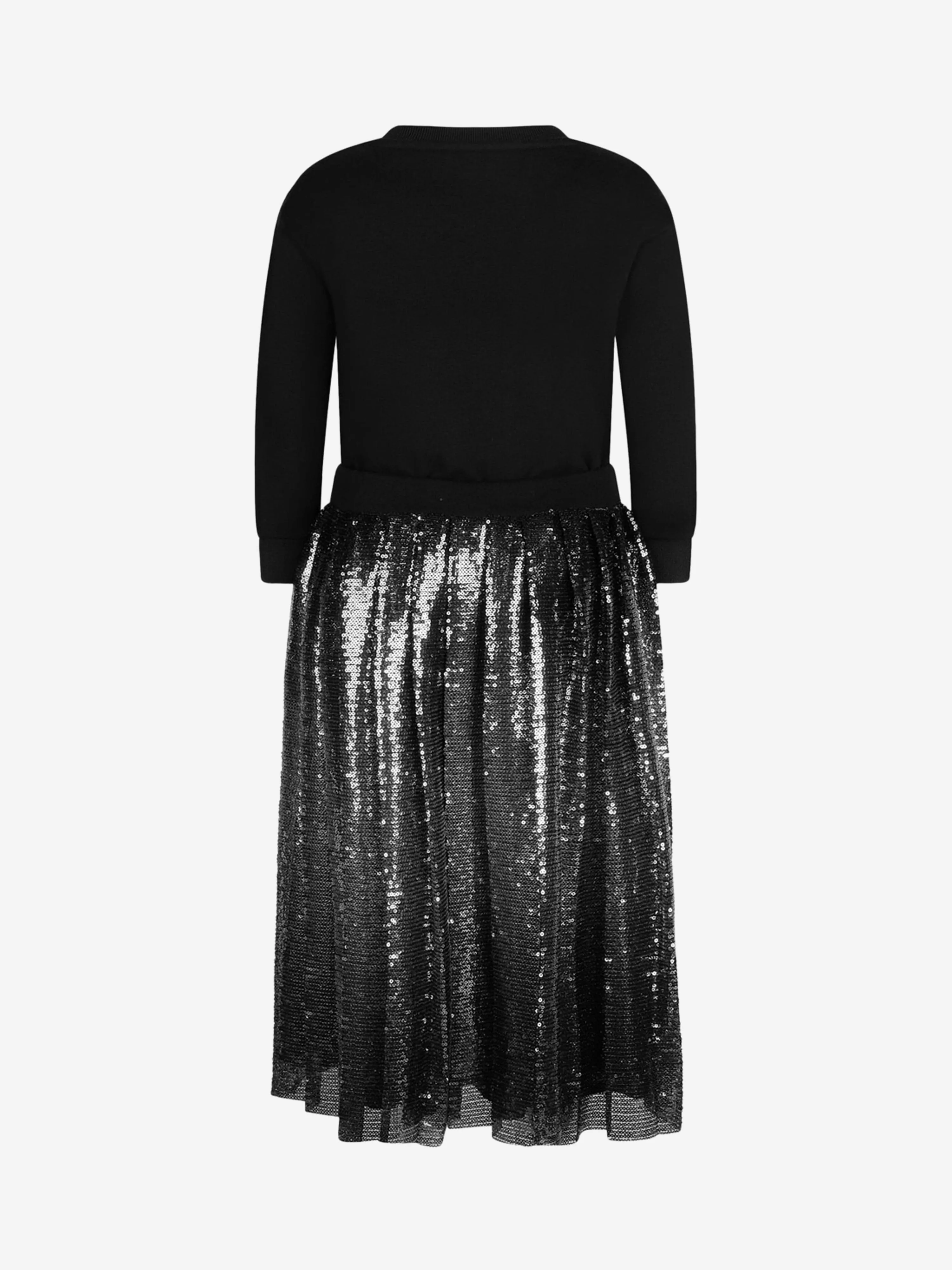 Balmain Girls Cotton Sequin Dress