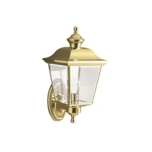 Bay Shore Medium Outdoor Wall Light E27 in Polished Brass Elstead Lighting - ELS.KL-BAY-SHORE1-M