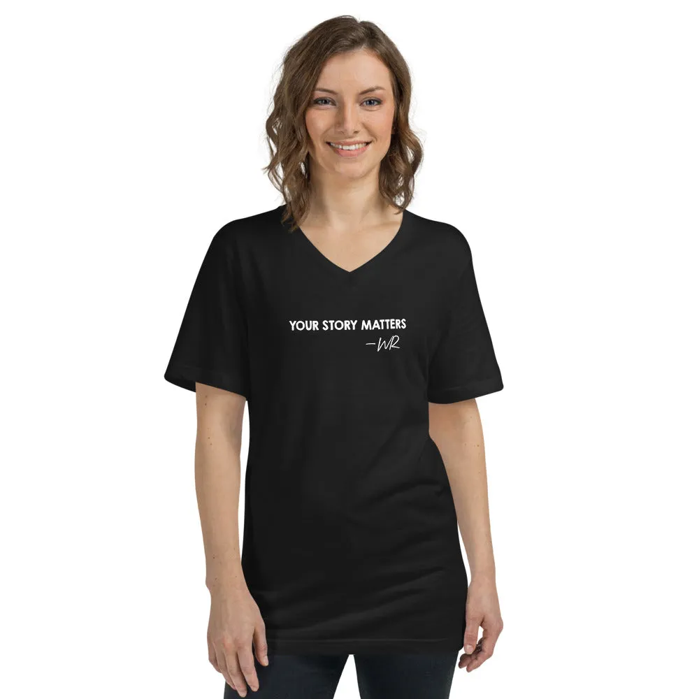 BEST FIT, BEST FEEL TEE BLACK - YOUR STORY MATTERS. WHITNEY REYNOLDS