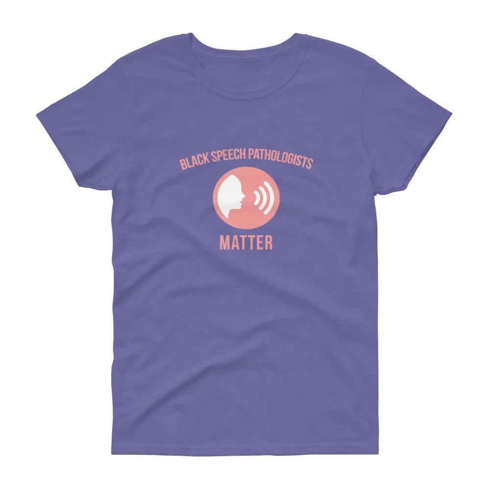 Black Speech Pathologists Matter (logo) - Women's short sleeve t-shirt