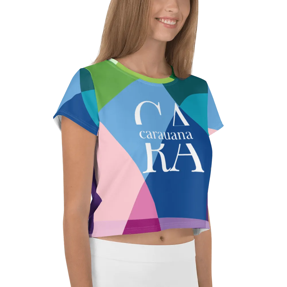 Carauana All-Over Print Crop Tee