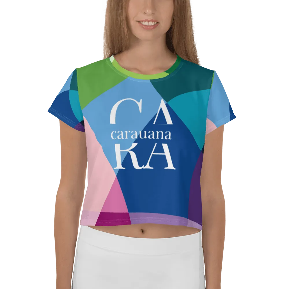 Carauana All-Over Print Crop Tee