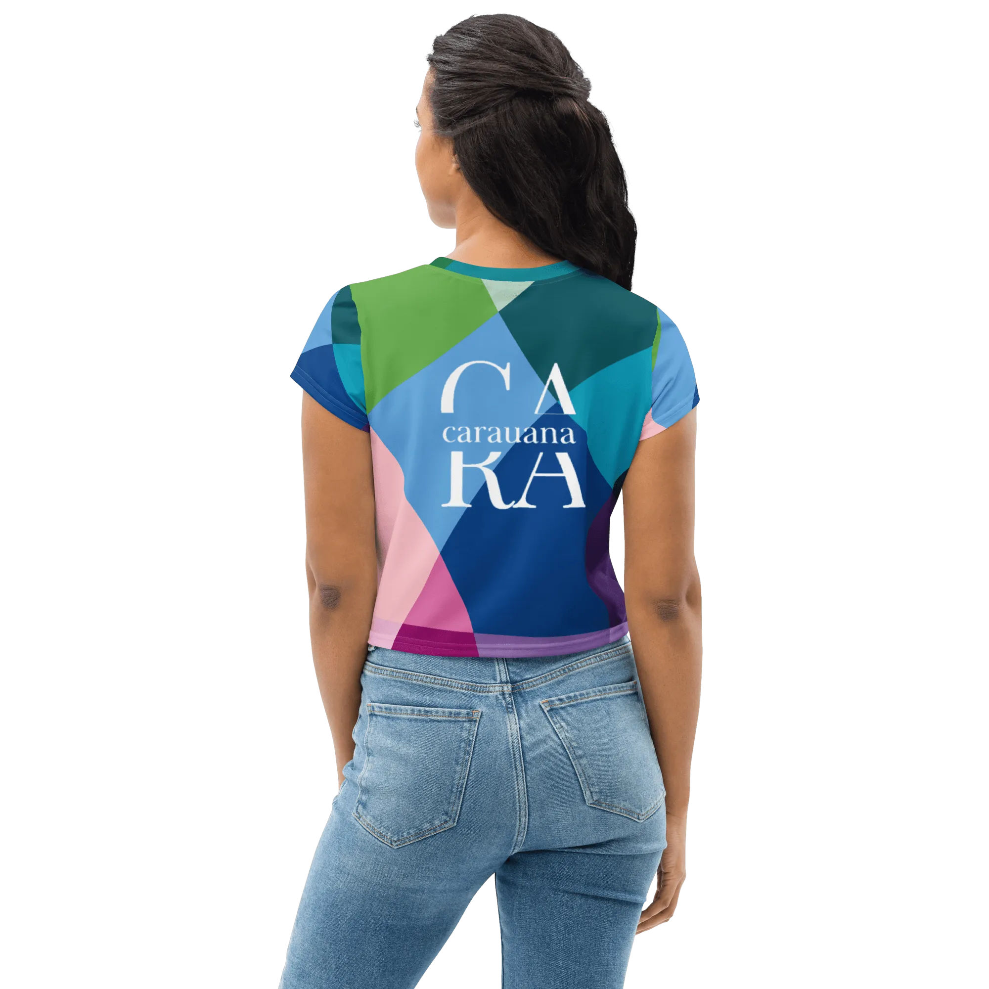 Carauana All-Over Print Crop Tee