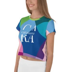 Carauana All-Over Print Crop Tee