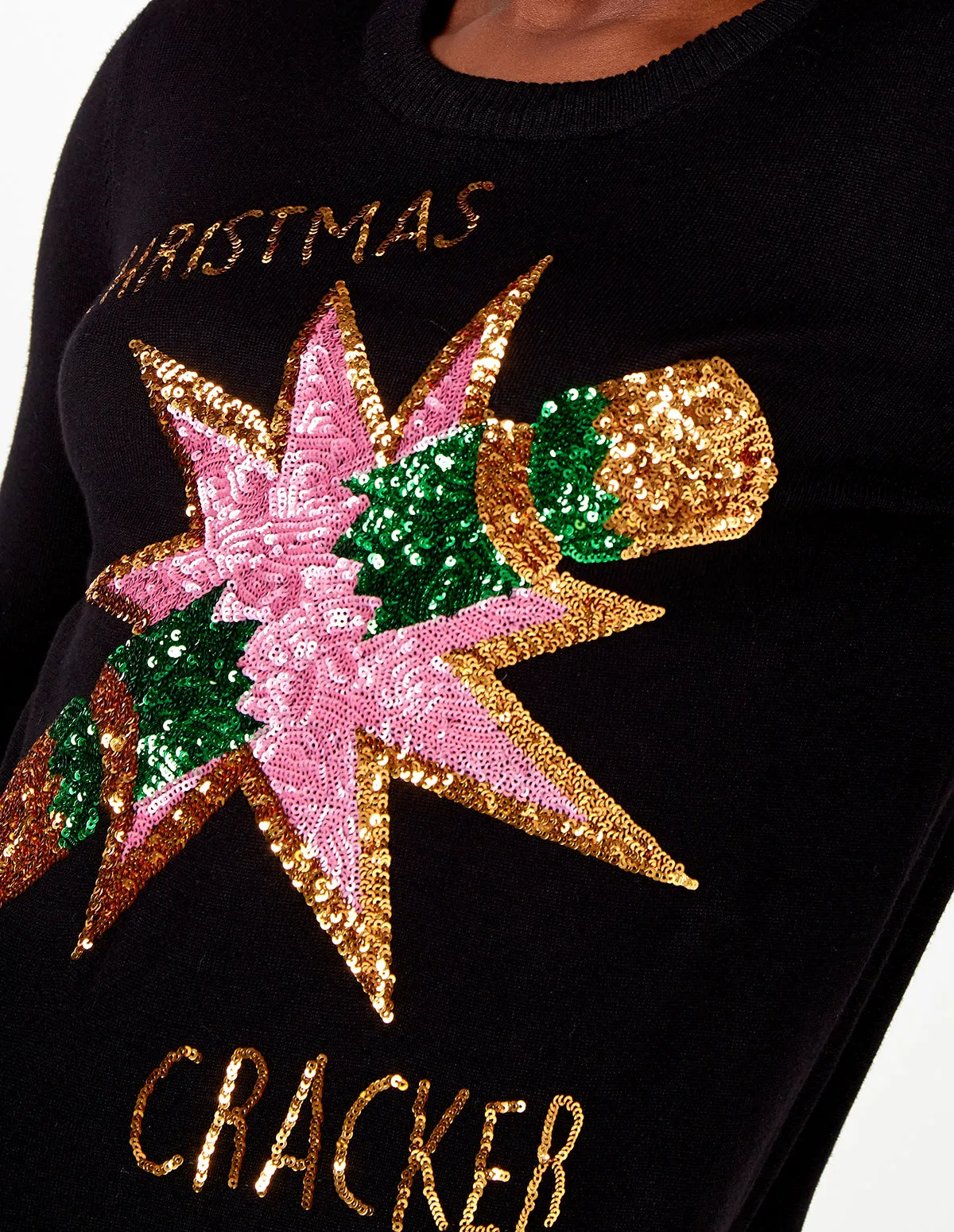 Christmas Cracker Sequin Jumper