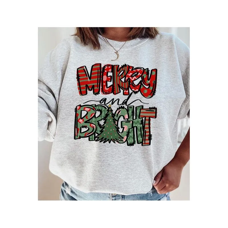 COLOR BEAR Merry & Bright Christmas Sweatshirt