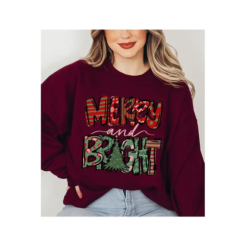 COLOR BEAR Merry & Bright Christmas Sweatshirt