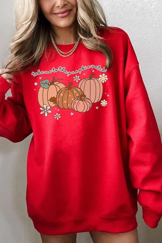 COLOR BEAR "Take Me to the Pumpkin Patch" Autumn Graphic Sweatshirts