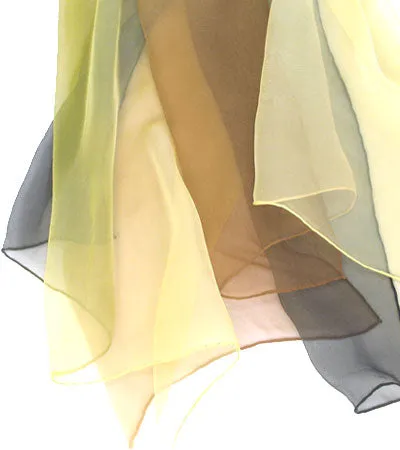 Cream silk chiffon fabric 44&quot;