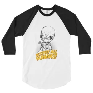 Destroy All Humans! Summer Crypto 3/4 Sleeve