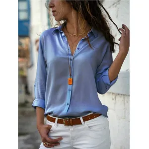 FashionSierra - Casual Long Sleeve Elegant Shirt