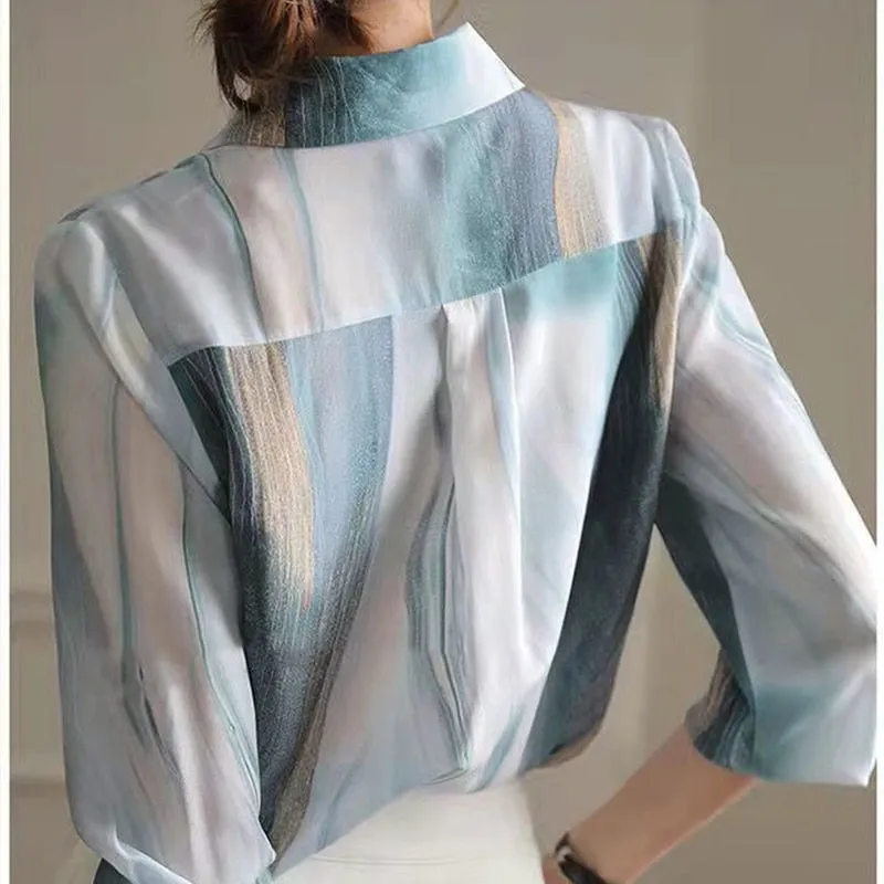 FashionSierra - Patchwork Elegant Fashion Chiffon Shirts