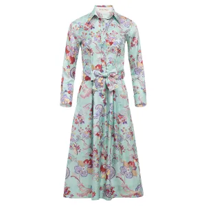 Floral Silk Dress