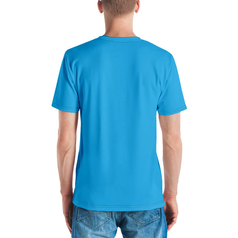 GG - Men's Crew Neck T-shirt - Deep Sky Blue