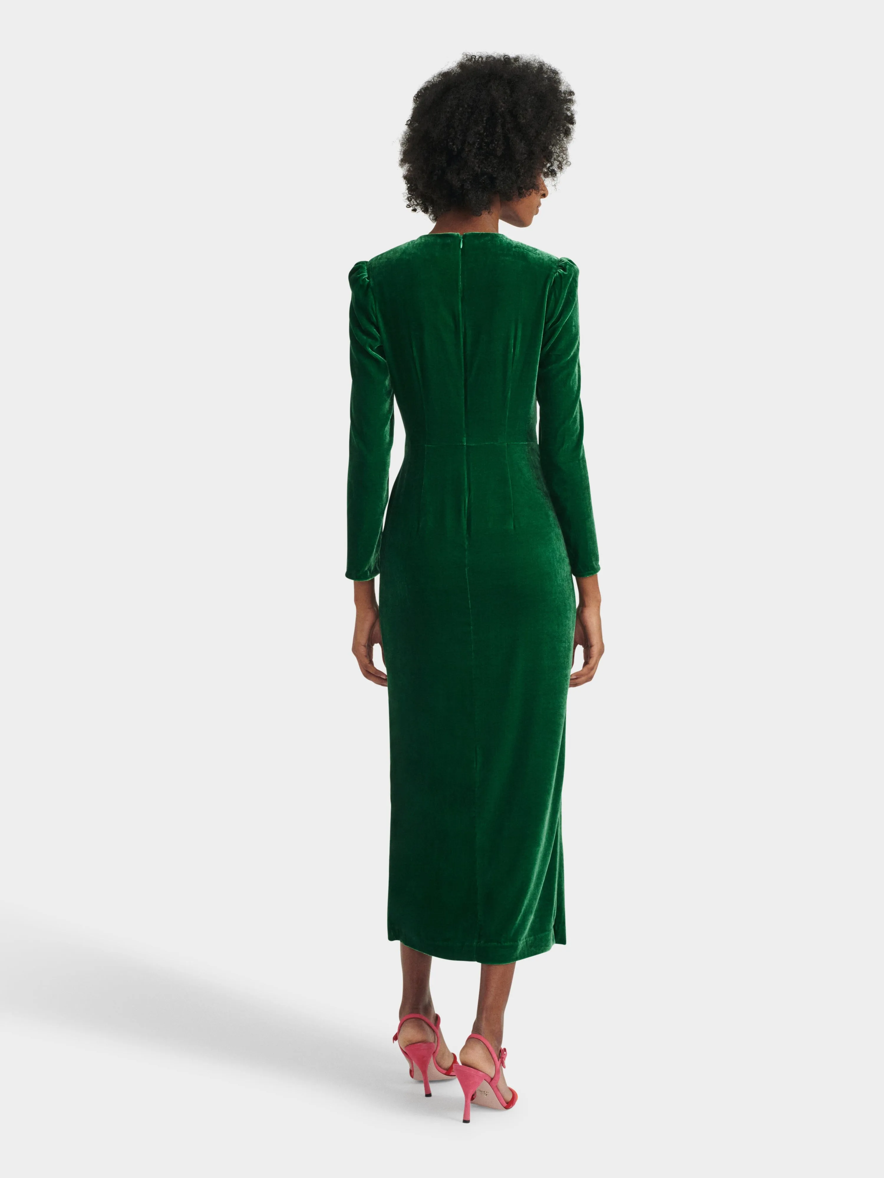 Jinx C Dress in Bright Emerald