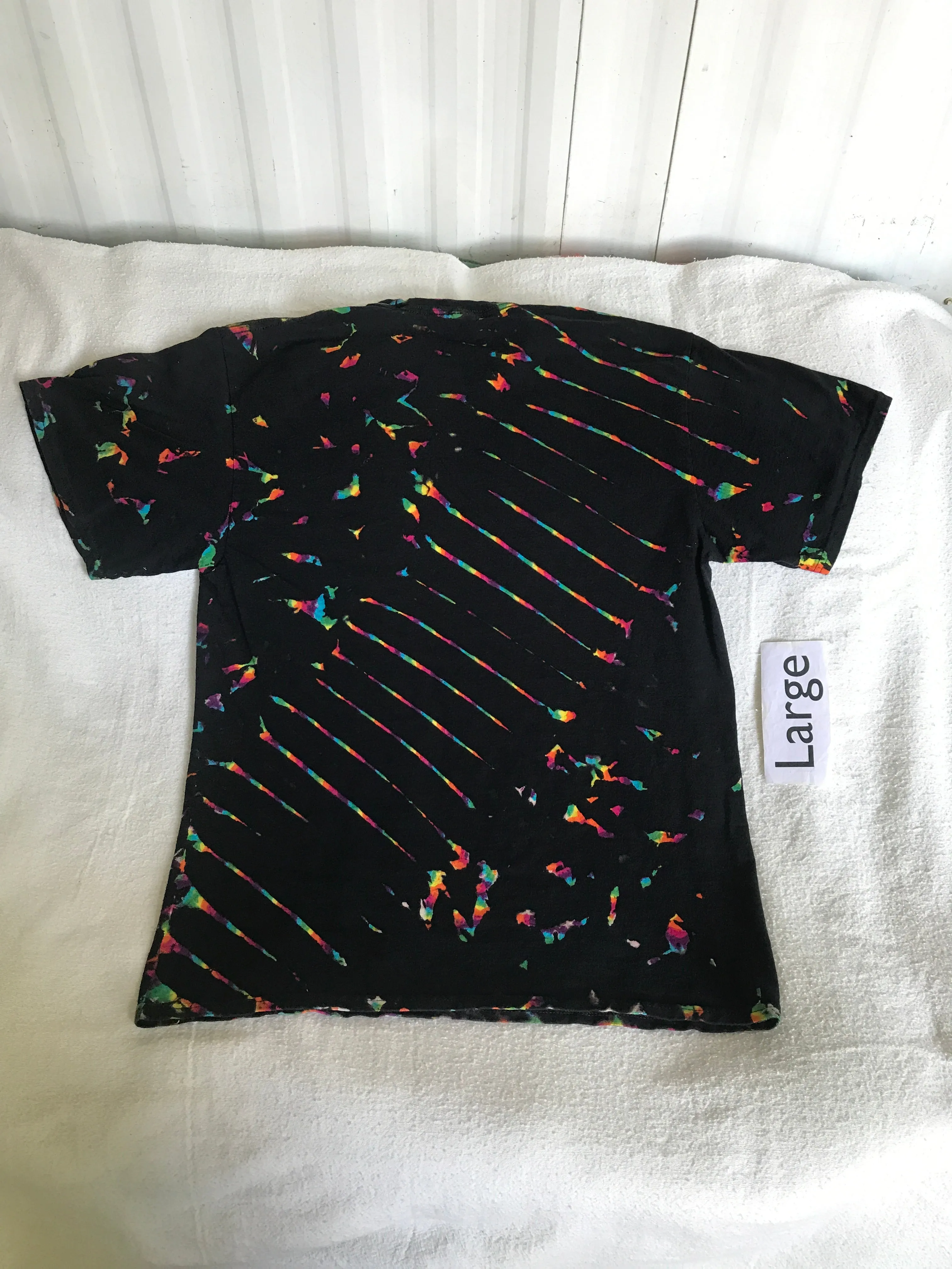 Large Midnight Crystal Rainbows Tie-Dye tee #14