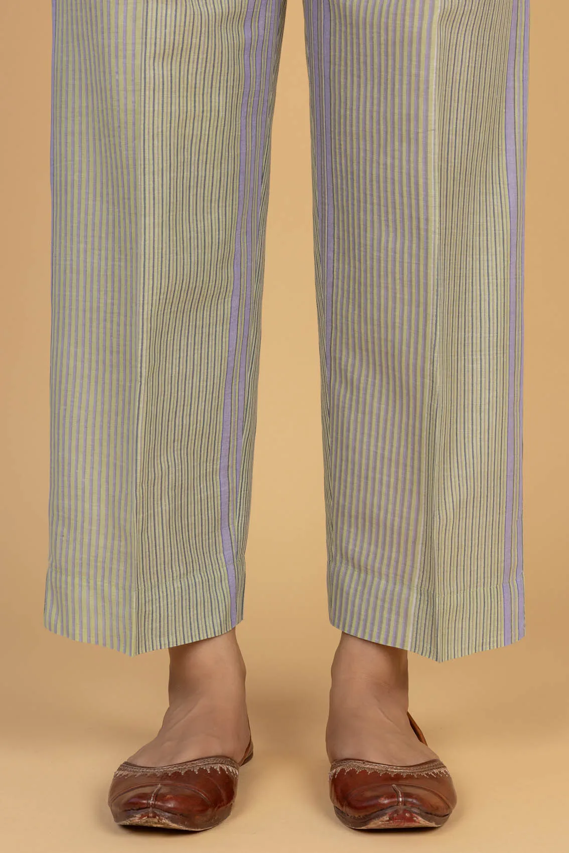 Lavender Striped Trousers