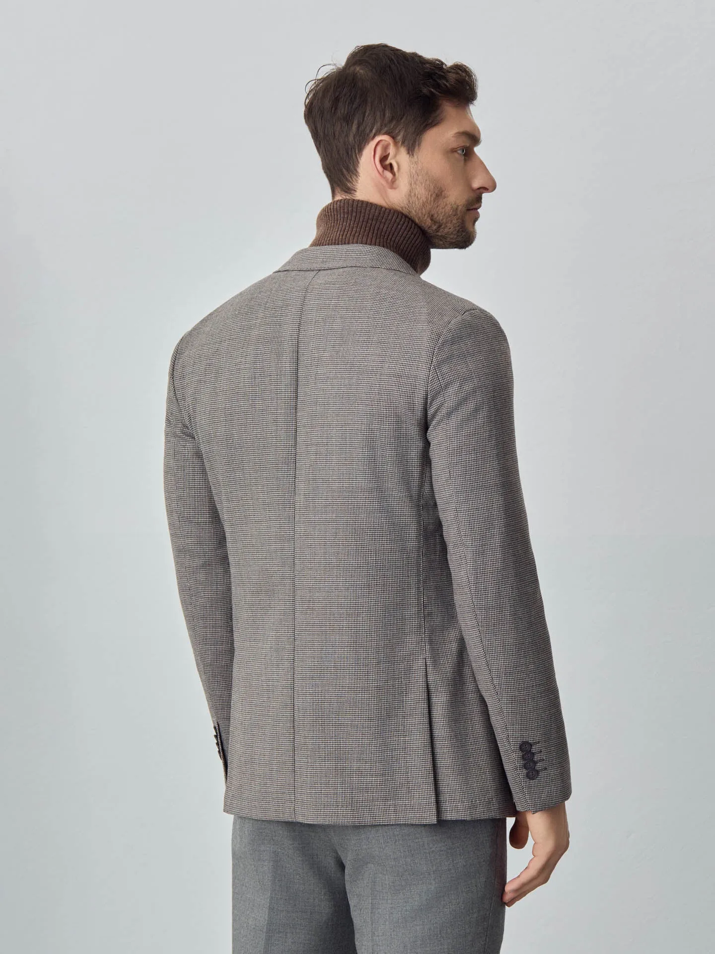 Leisure deconstructed houndstooth blazer