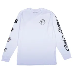 Long Sleeve Tee Worldwide White