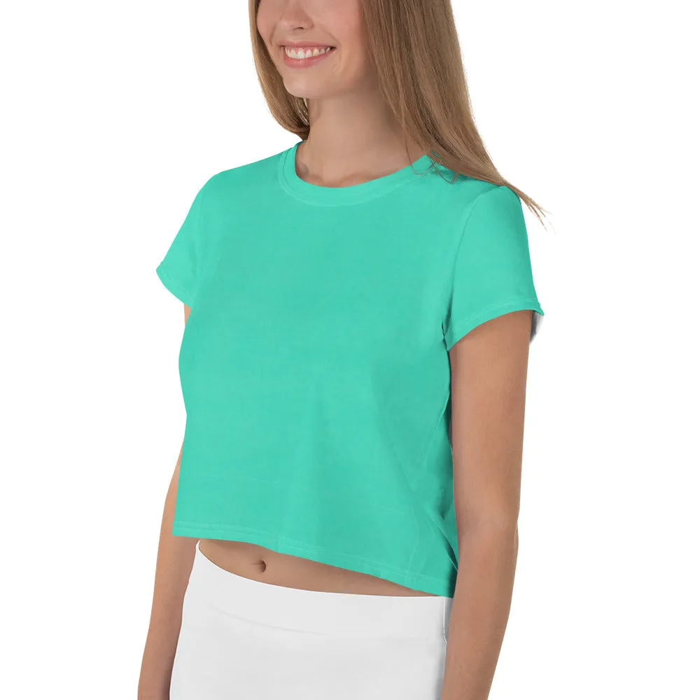 Mint Green Healing Crop Tee