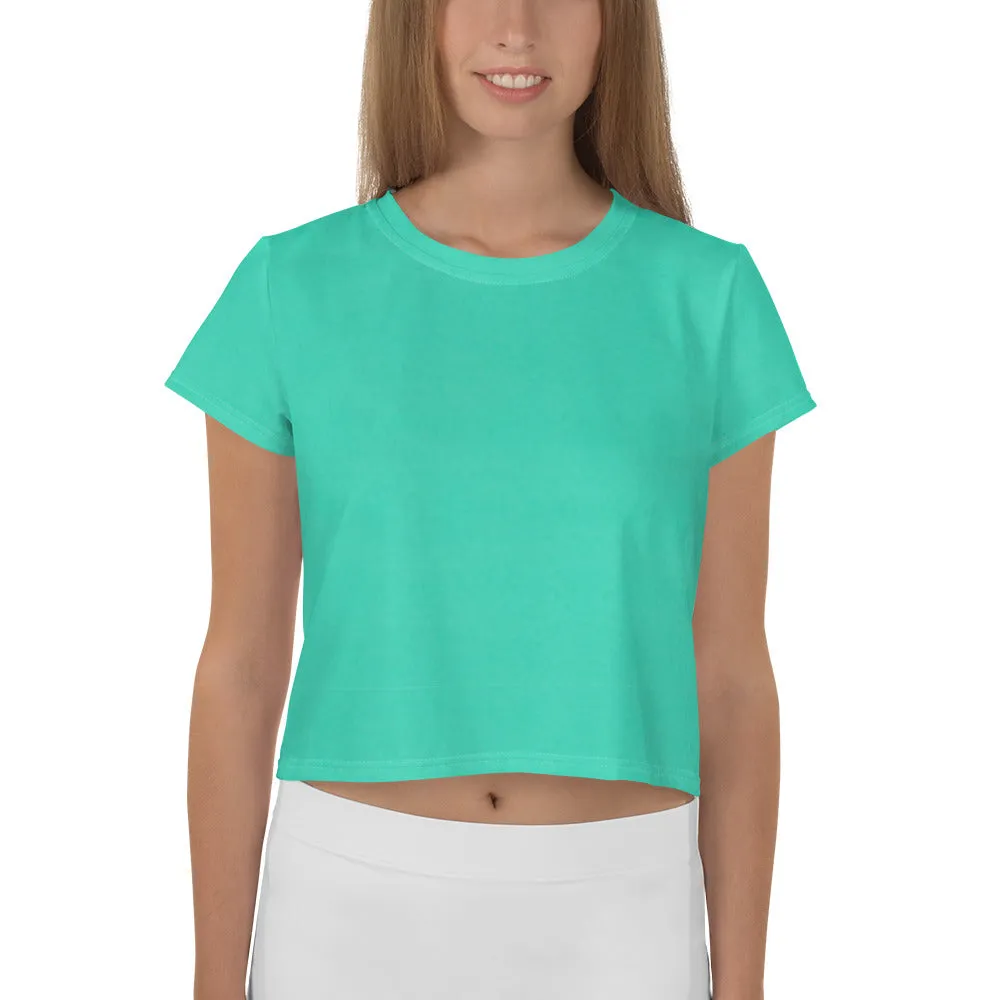 Mint Green Healing Crop Tee