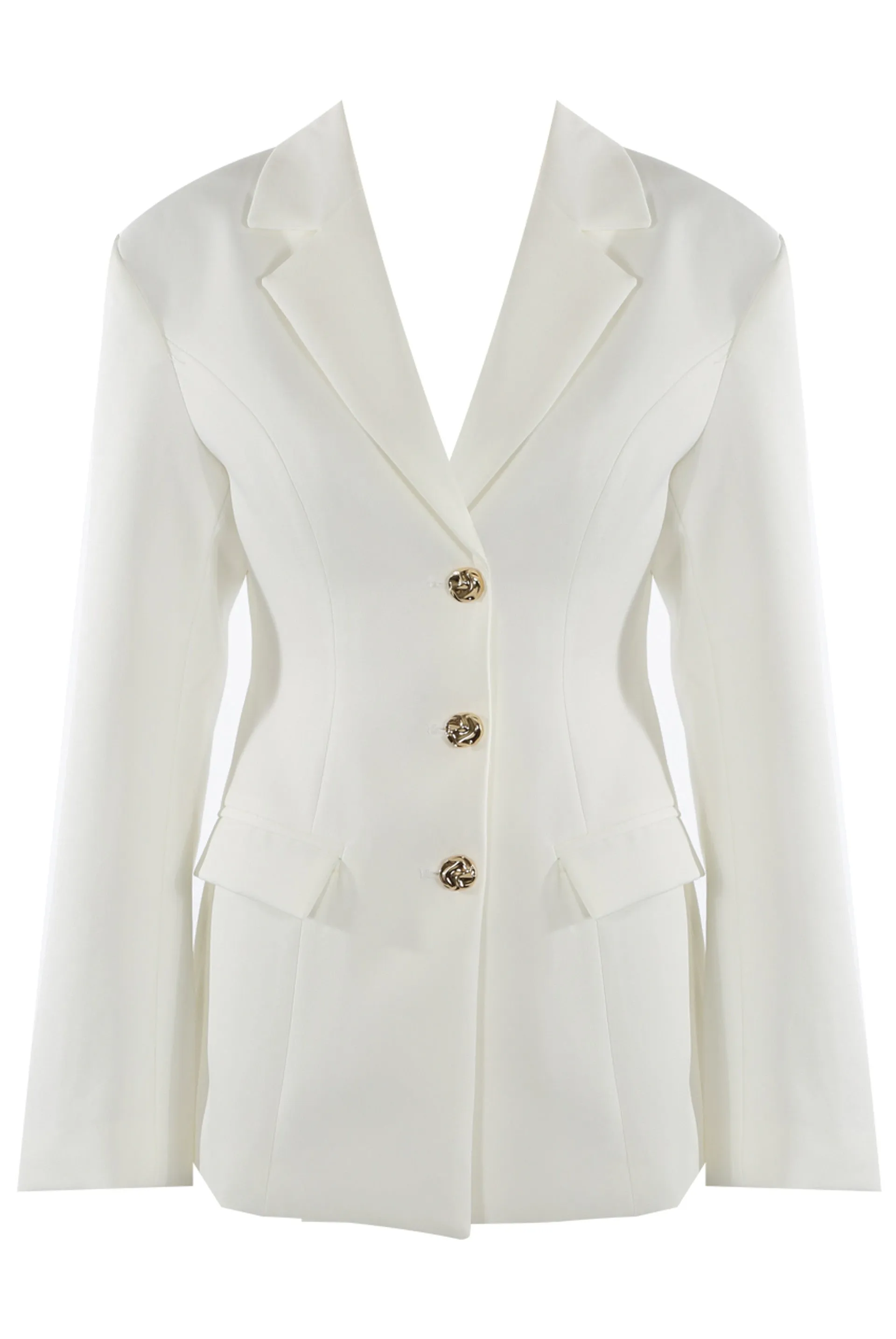 NANCY TAILORED BUTTON BLAZER