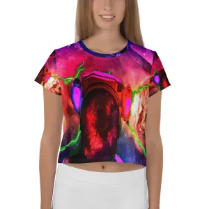 Nebula Women's All-Over Print Crop Tee