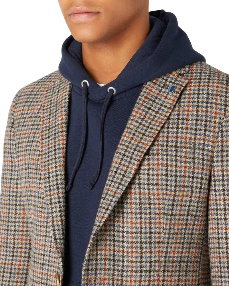 Neto Houndstooth Blazer - Beige