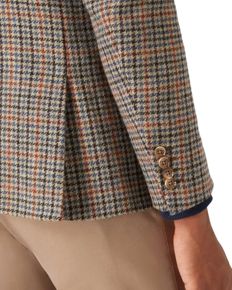 Neto Houndstooth Blazer - Beige