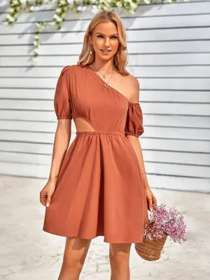 One Shoulder Casual Dresses