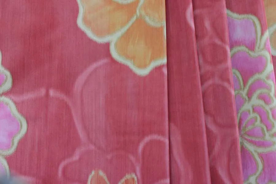 Opulent Floating Water Lilies Silk Taffeta (Made in Italy)