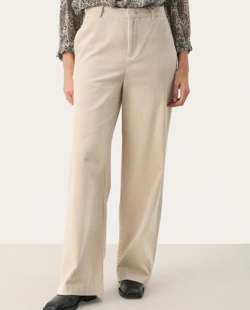 Part Two Clarisse French Oak Wide Cord Trousers