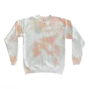 Peachy Tie-Dye Crew Neck Sweater