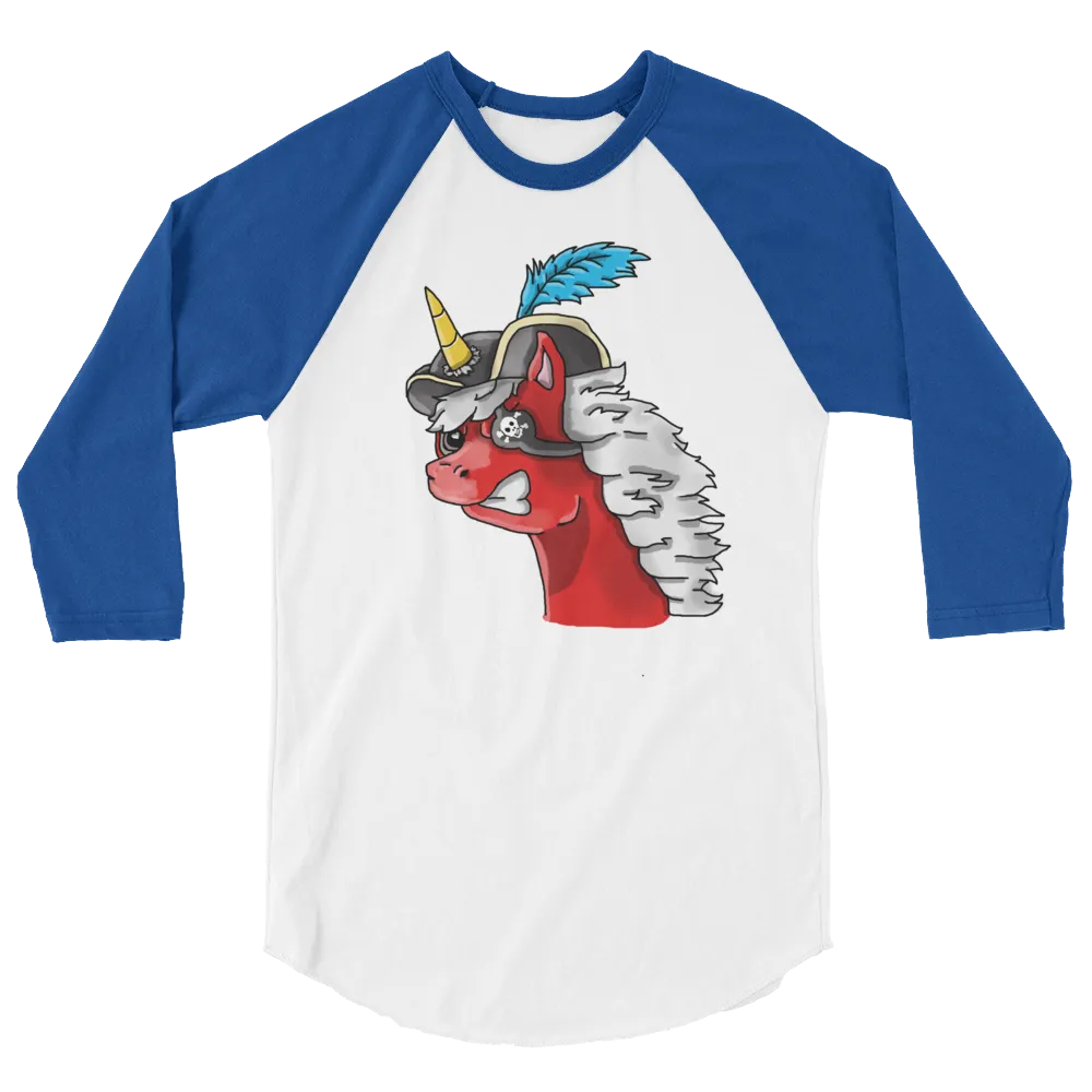 Pirate Unicorn Baseball Tee