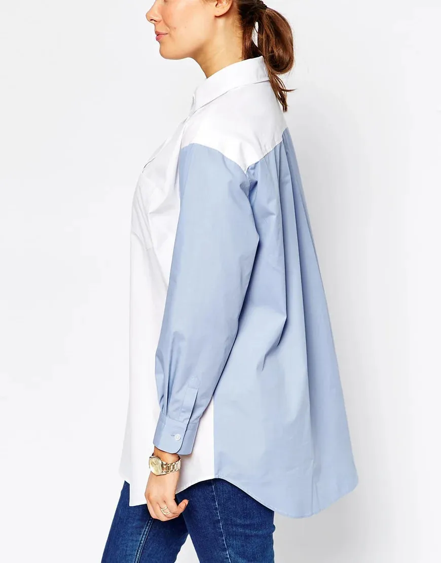 Plus Size Oversize Shirt Blouse Women Long Sleeve Turn-down Collar Loose Button Spring Autumn Elegant Formal Shirt 6XL 7XL 8XL