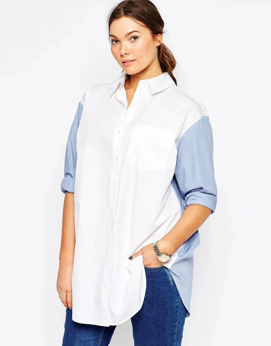 Plus Size Oversize Shirt Blouse Women Long Sleeve Turn-down Collar Loose Button Spring Autumn Elegant Formal Shirt 6XL 7XL 8XL