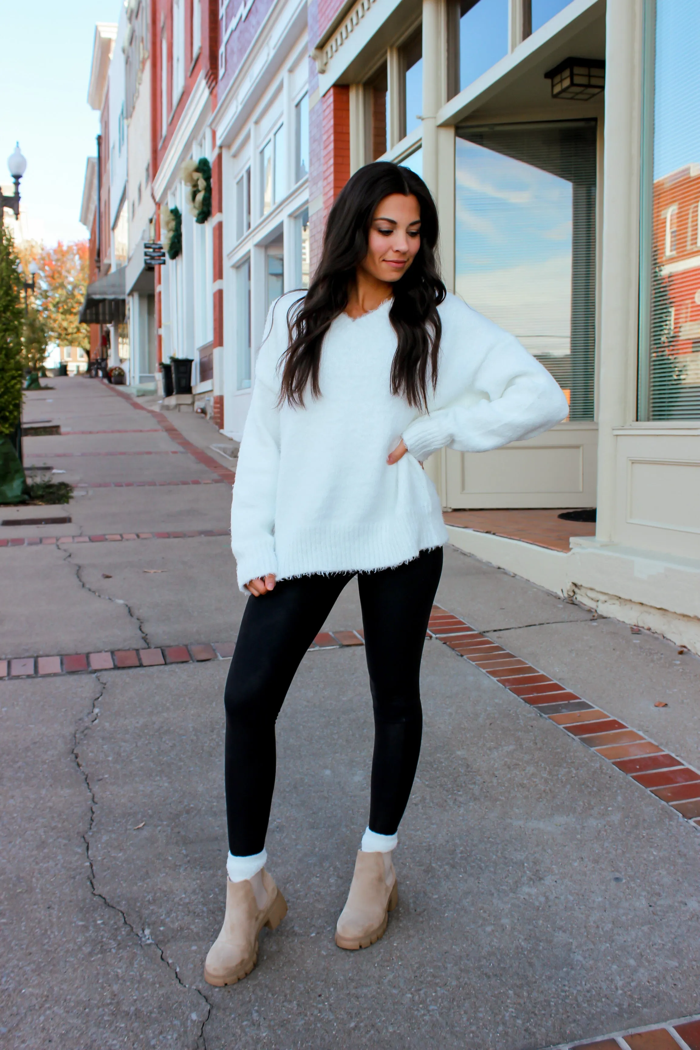 Polar Breeze Fuzzy Sweater