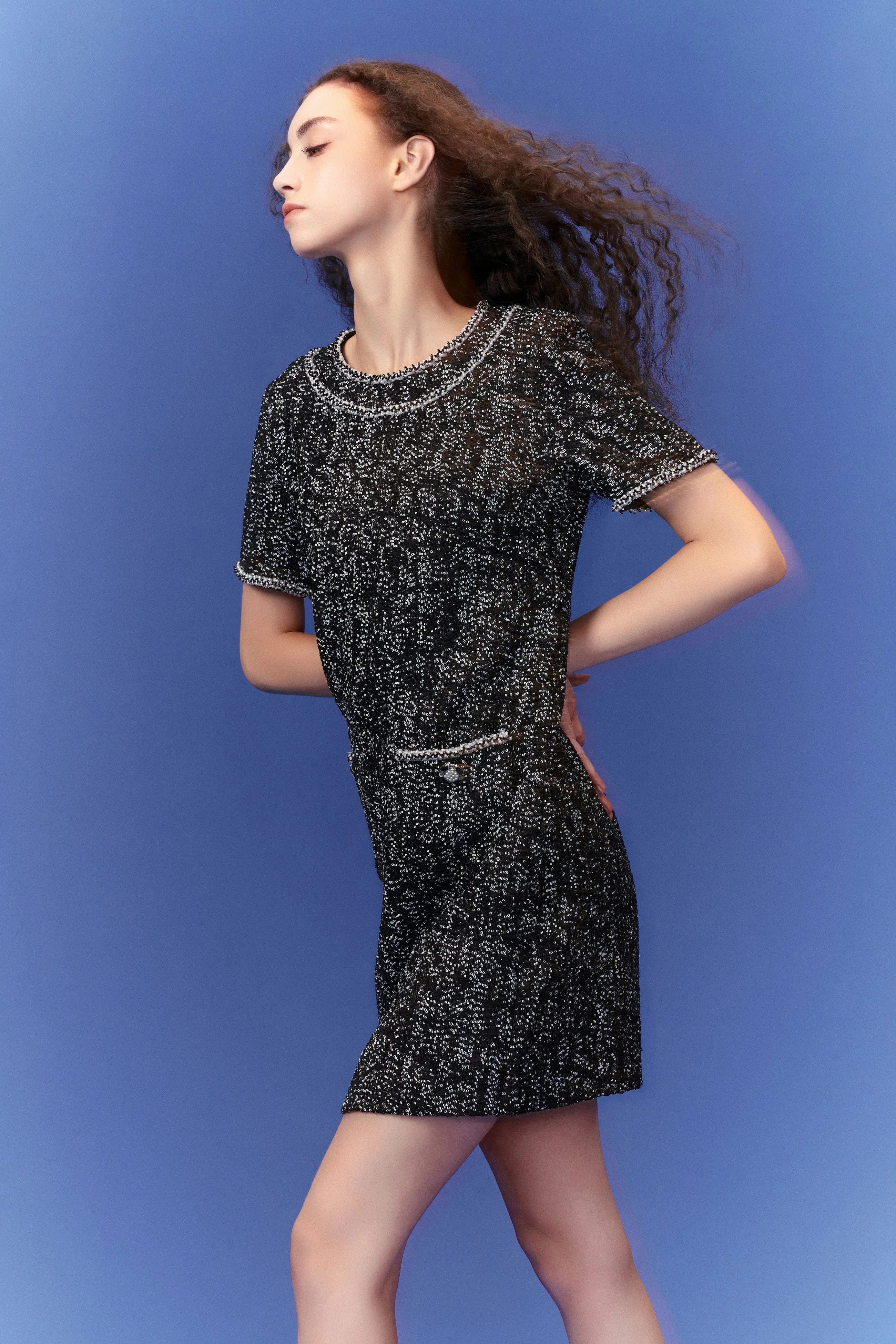 Prestige Patch-pocket Tweed Dress