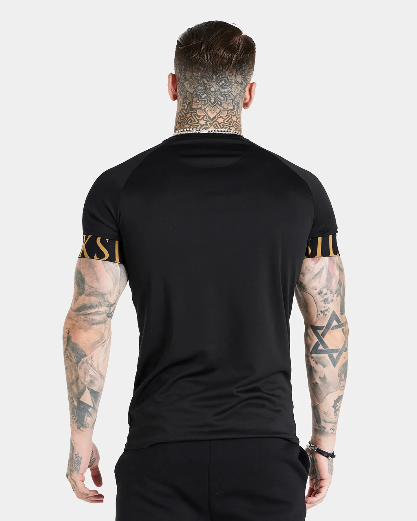 Sik Silk Dynamic Tech T-Shirt Black/Gold