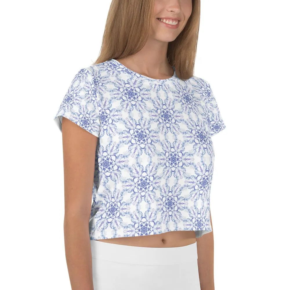 Snowflake - AOP Crop Tee