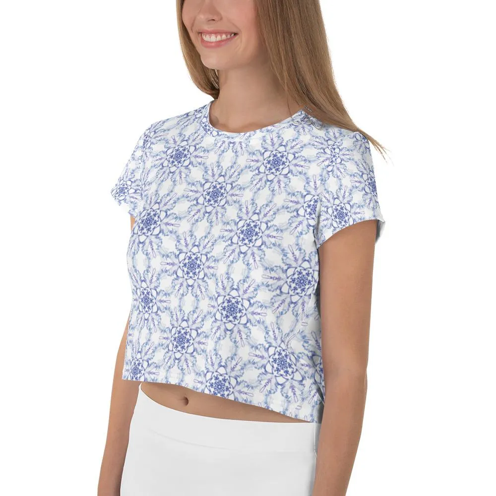 Snowflake - AOP Crop Tee