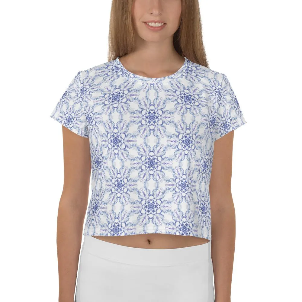 Snowflake - AOP Crop Tee