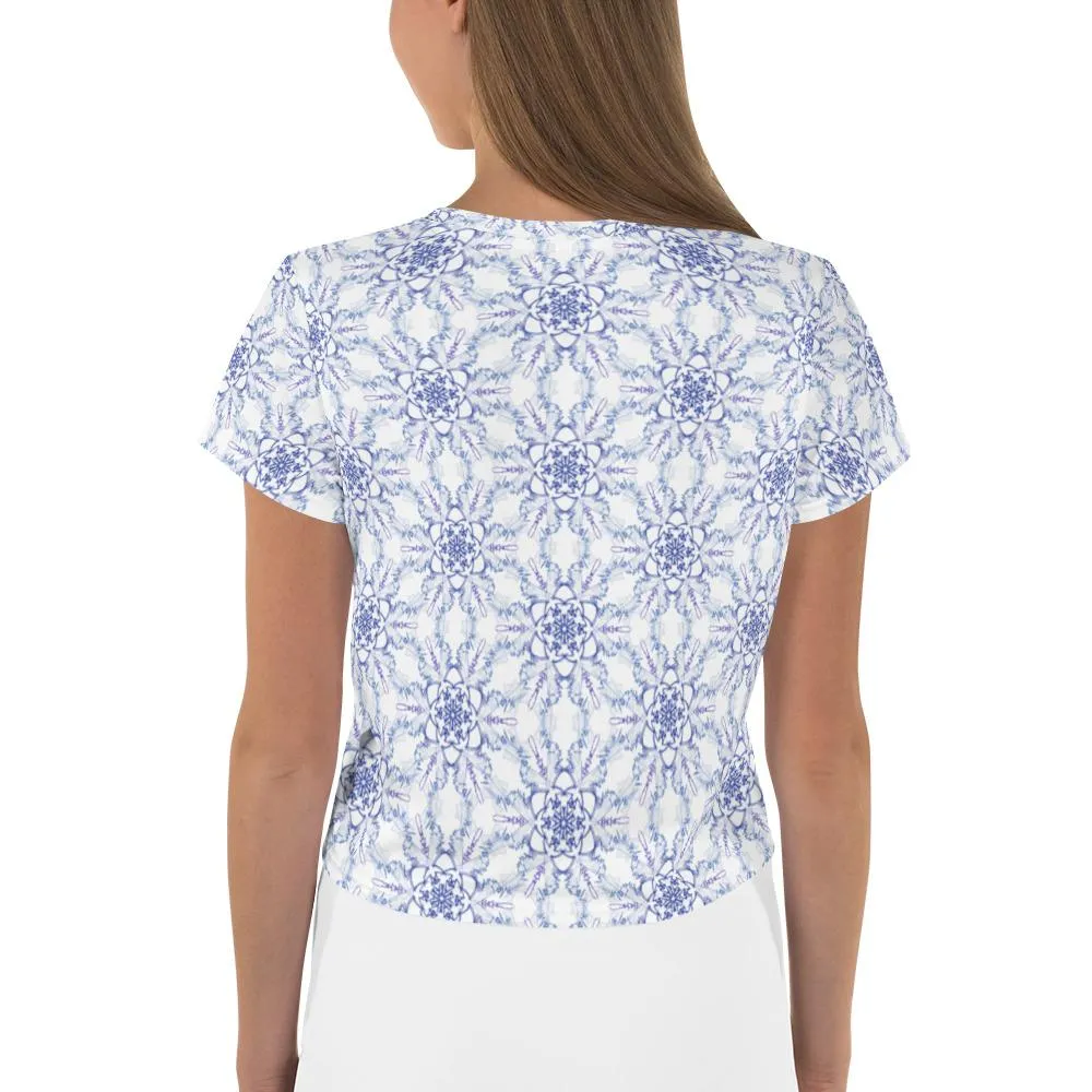 Snowflake - AOP Crop Tee