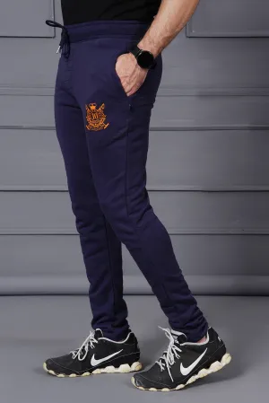 Solid Navy Men Trouser