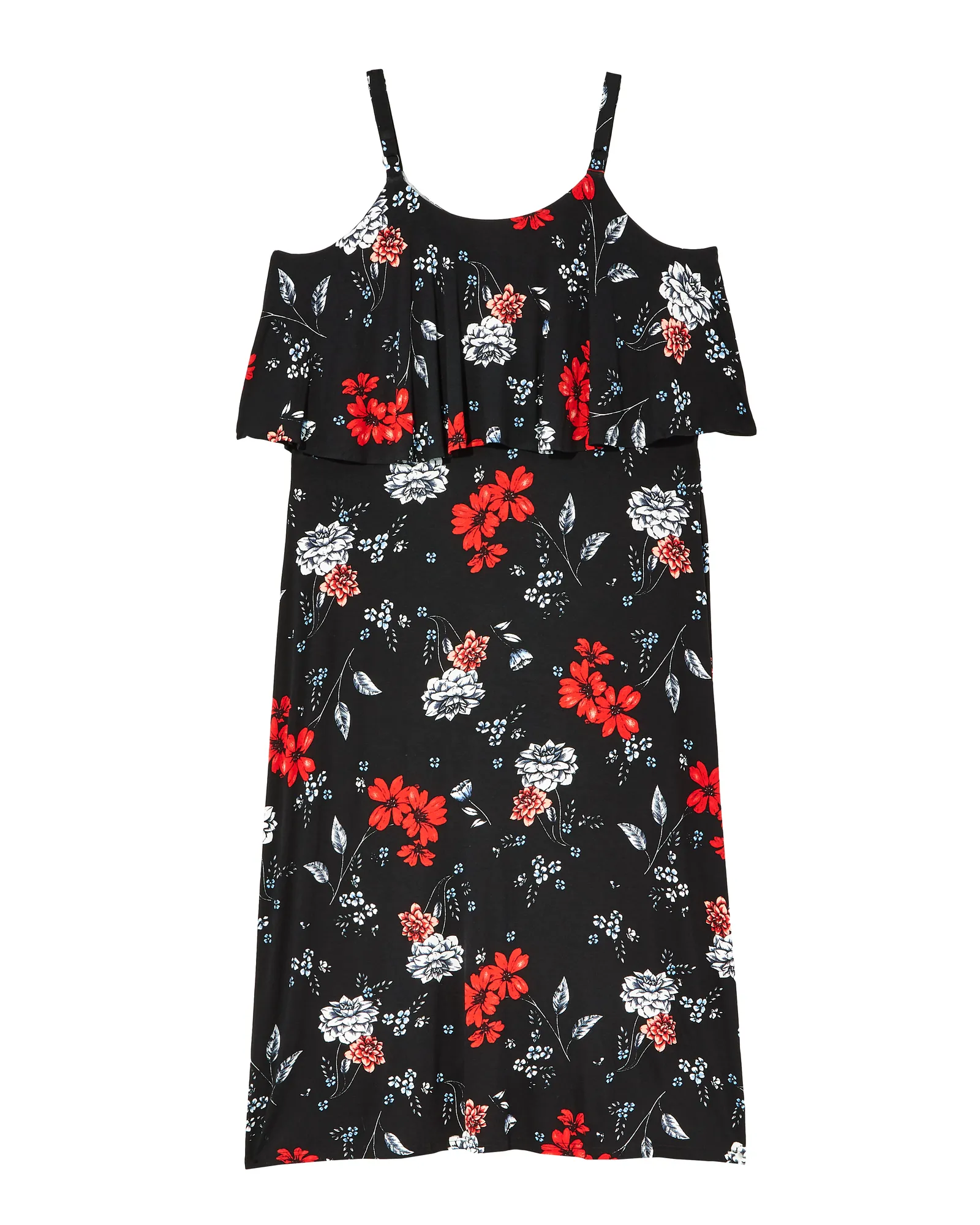 Springdale Sleeveless Maxi Dress | Black / Red