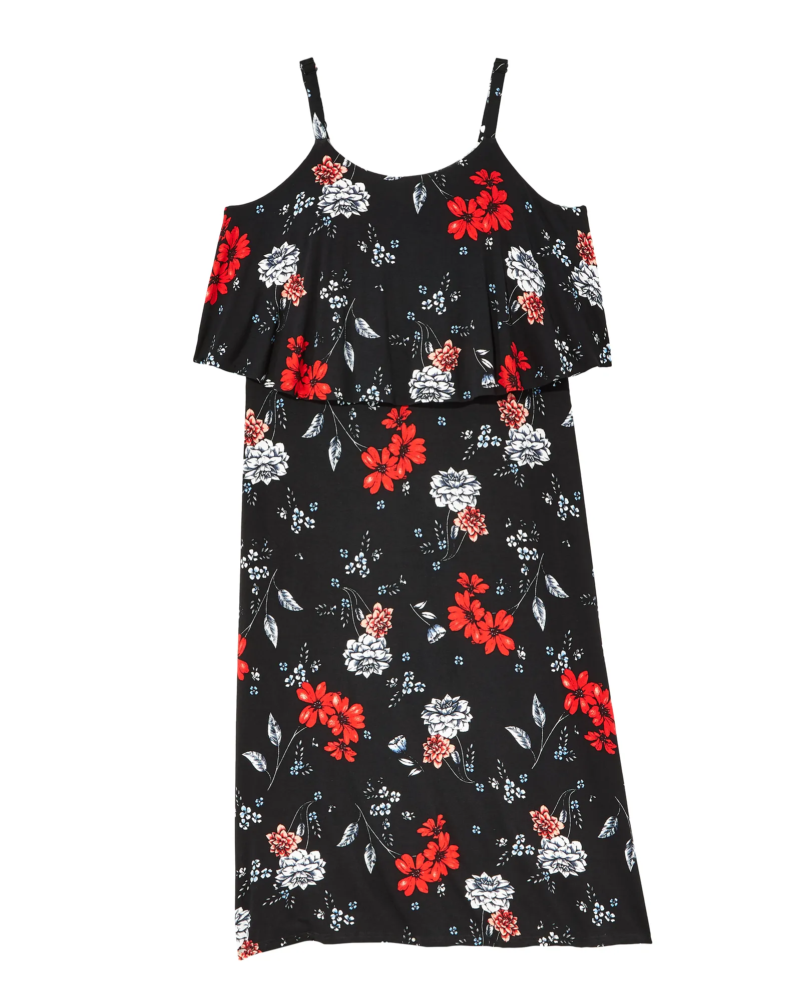 Springdale Sleeveless Maxi Dress | Black / Red