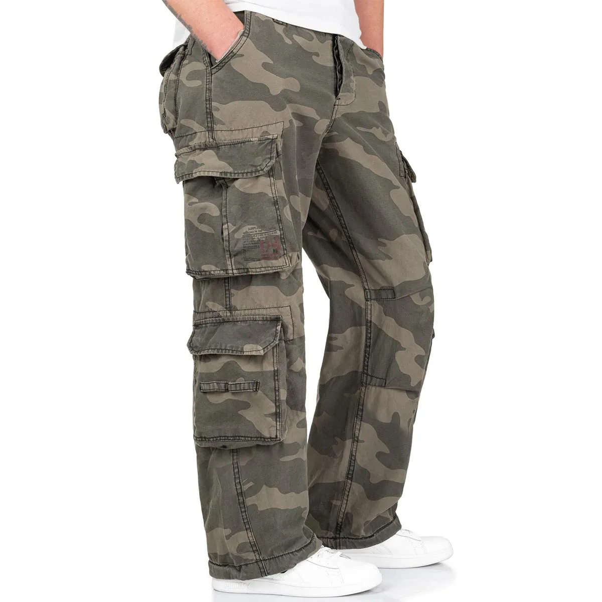 Surplus Airborne Vintage Trousers Black Camo